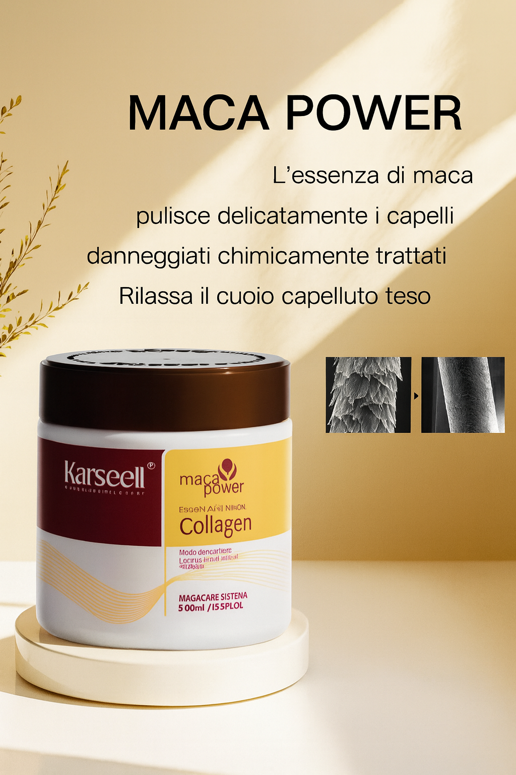 Maschera Capillare al Collagene Karseell – Idratazione Profonda e Brillantezza Intensa