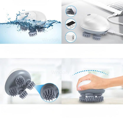 Massaggiatore elettrico per il cuoio capelluto