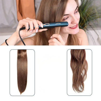 Mini Piastra per capelli portatile - ckeyin 2 in 1- Lisci o ondulati