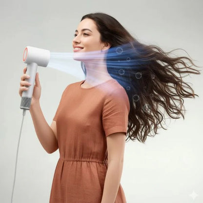 Asciugacapelli Professionale–Asciugatura 6 volte più rapida,senza danni