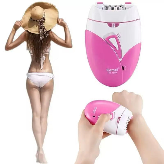 Epilatore Elettrico Ricaricabile Donna Kemei - Viso, corpo, bikini, ascelle, gambe