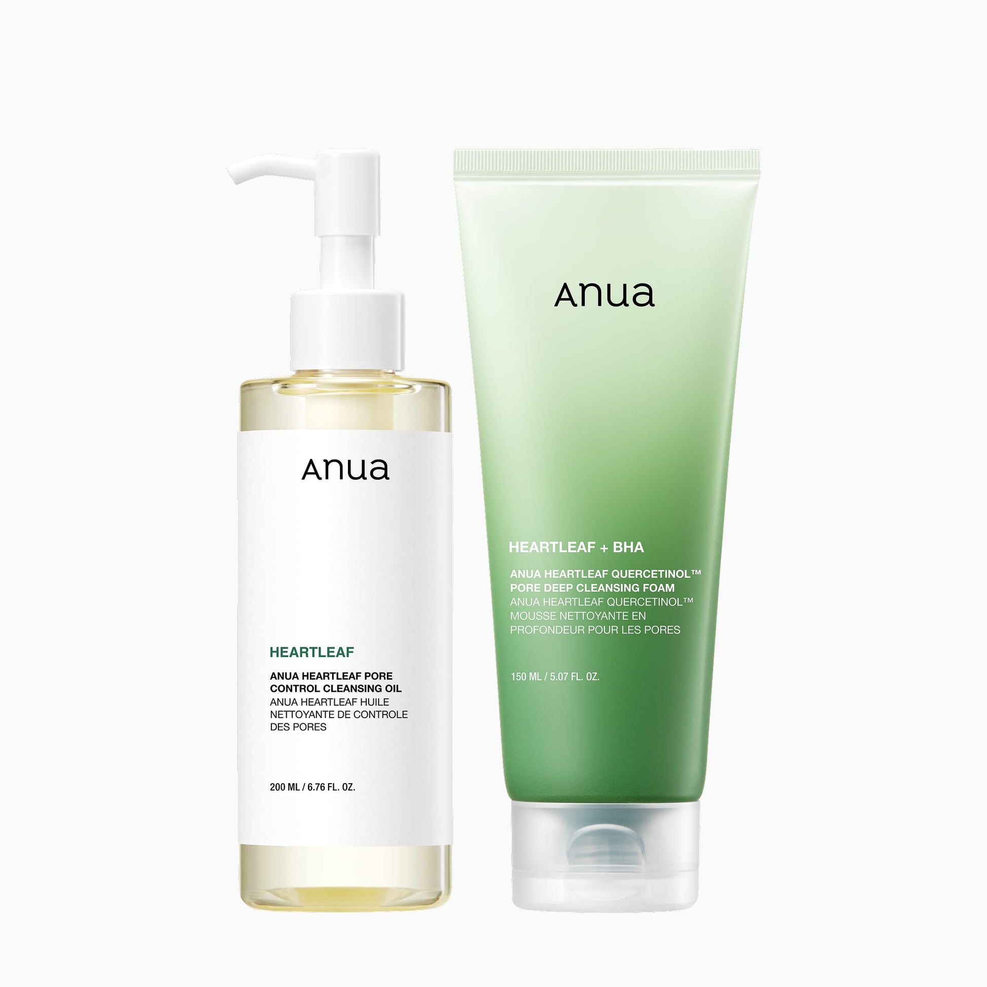 Anua Double Cleansing Duo Set – Doppia Detersione Coreana per una Pelle Pulita, Liscia e Radiosa